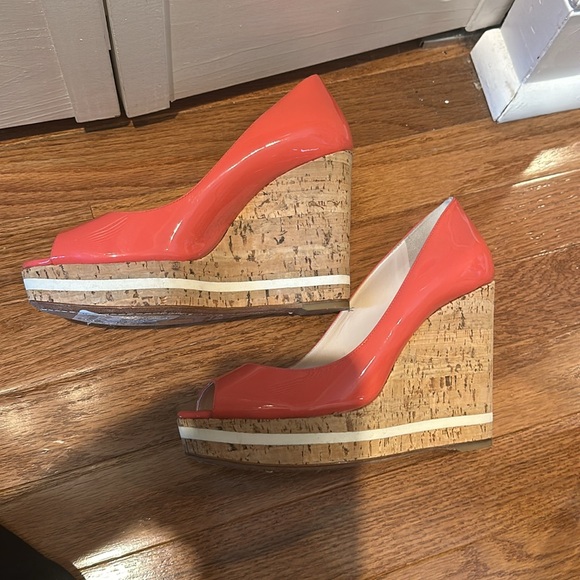 Prada orange patent wedges - only worn once! - Picture 2 of 3